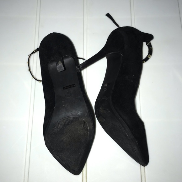 Anne Michelle Black Suede Stilettos - Picture 5 of 5